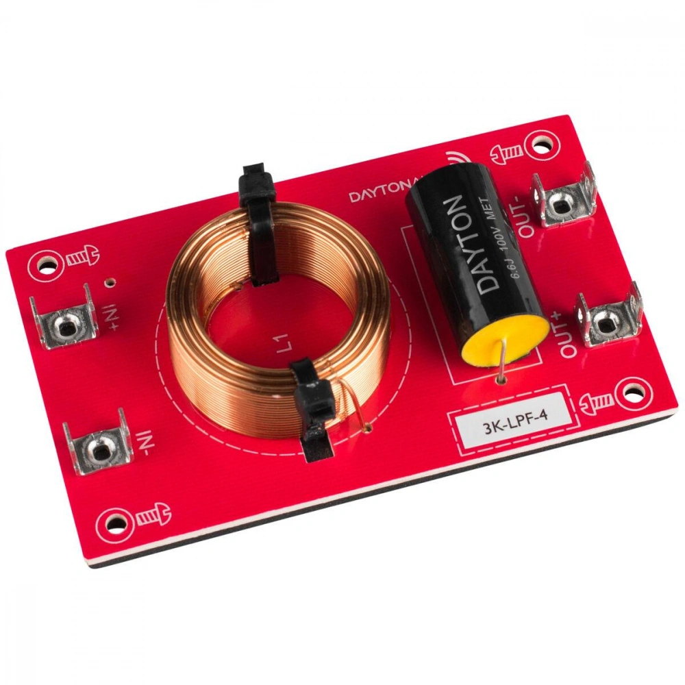Dayton Audio Lågpassfilter 12dB/okt 4ohm, styck