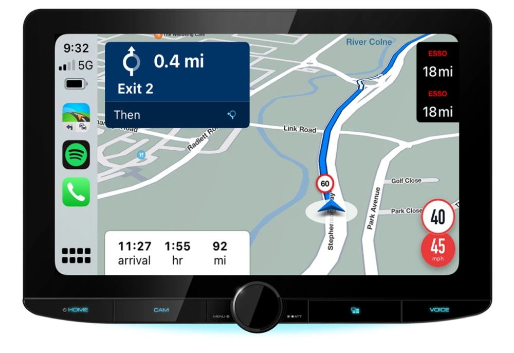 Kenwood DMX9724XDS, 10.1" skärm, Android Auto och CarPlay