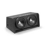 JL Audio CP212-W0v3 med RA1200W, KD-X382BT och DLS-högtalare, helhetspaket