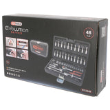 INSTICKSNYCKELSATS 1/4" – 48 delar – KS Tools 917.0648