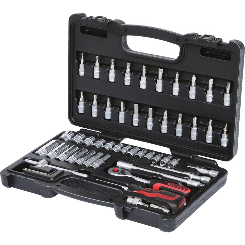 HYLSNYCKELSATS 1/4" – 53 delar – KS Tools 911.0653