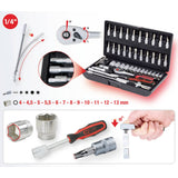 INSTICKSNYCKELSATS 1/4" – 48 delar – KS Tools 917.0648