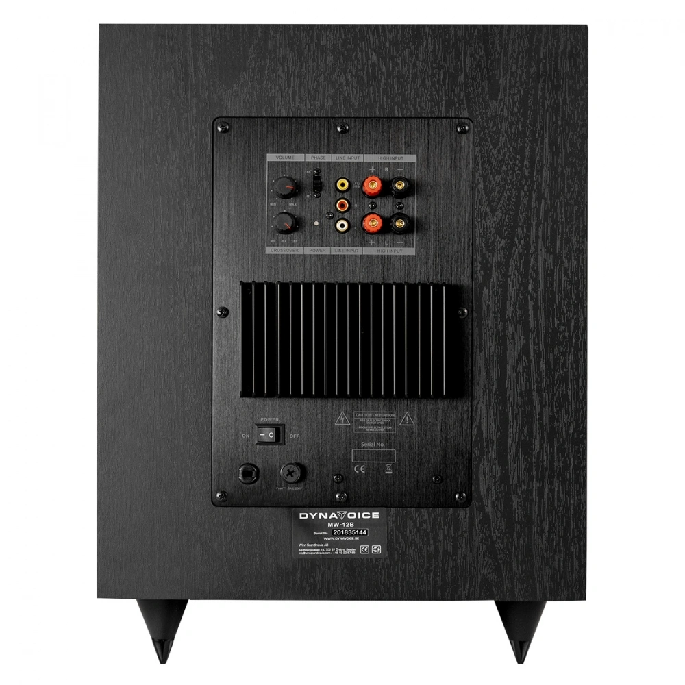 Dynavoice Magic MW12 subwoofer, svart