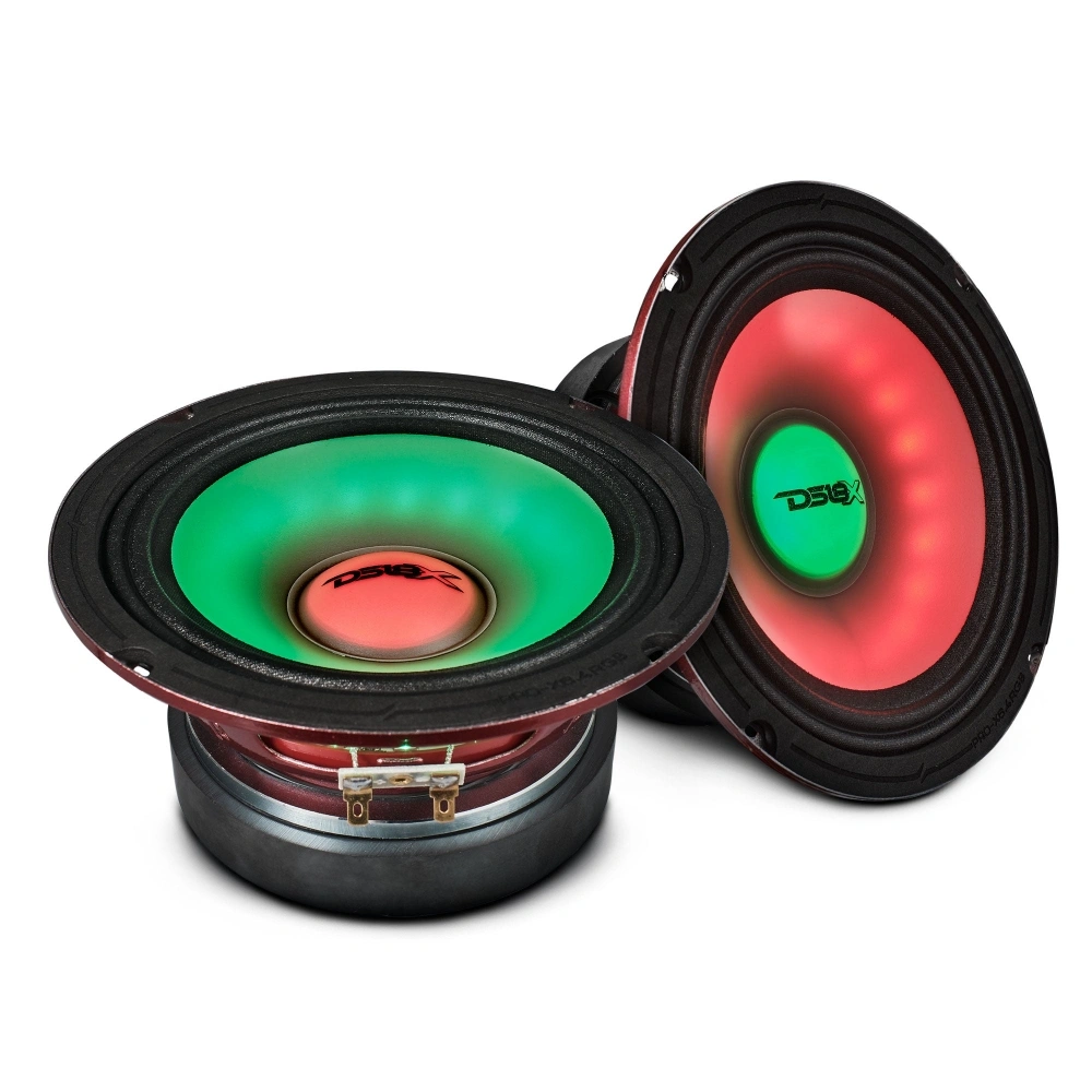 4-pack DS18 PRO-X6.4RGB, 6.5 tums RGB LED-midbasar
