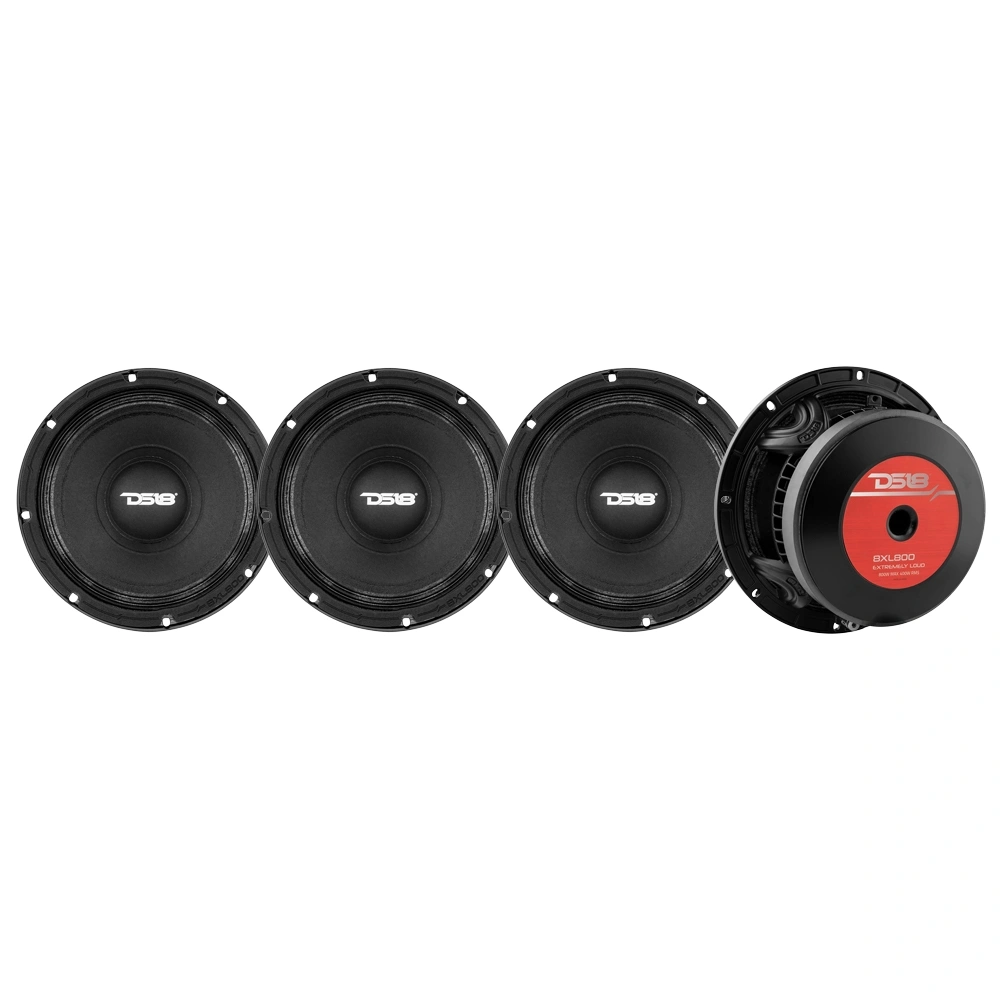 4-pack DS18 8XL800-4, tunga 8 tums midbasar