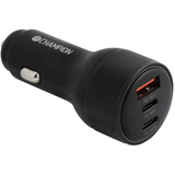 Champion Billaddare 130W 3-port QC/PD, svart