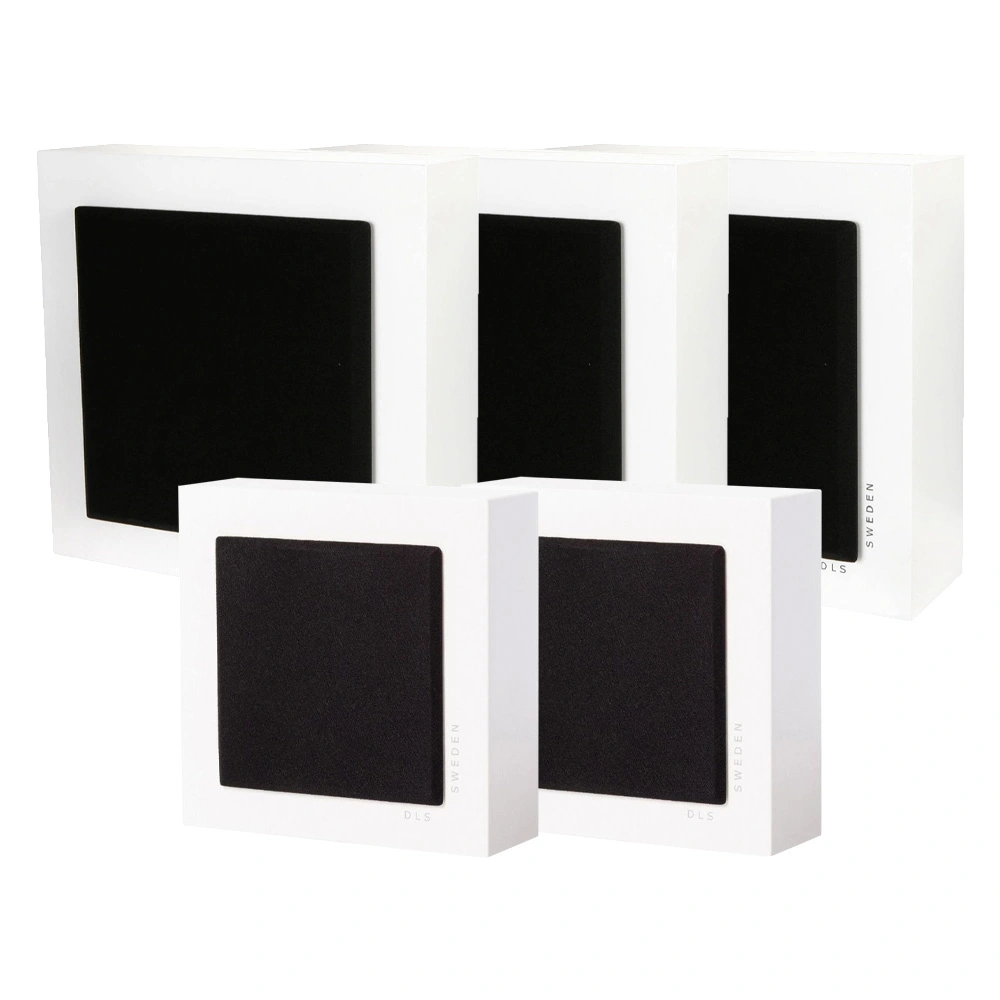 DLS Flatbox Mini On-Wall 5.0 högtalarpaket, vit