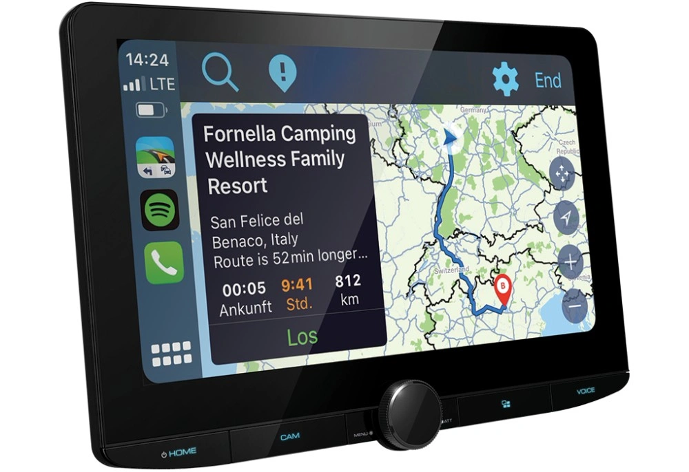 Kenwood DMX9724XDS, 10.1" skärm, Android Auto och CarPlay