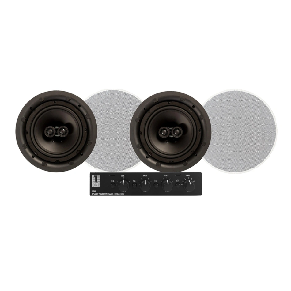 4-pack DLS IC 824 med System One SC4B högtalarväxel