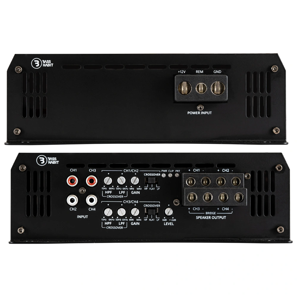 Rockford Fosgate PPS4-6 & Bass Habit SE45T SPL-paket med steg, medium