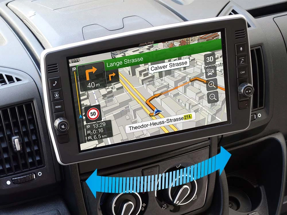 Alpine komplett ljuduppgradering med stereo till Fiat Ducato 3, 2006-2021