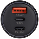 Champion Billaddare 130W 3-port QC/PD, svart