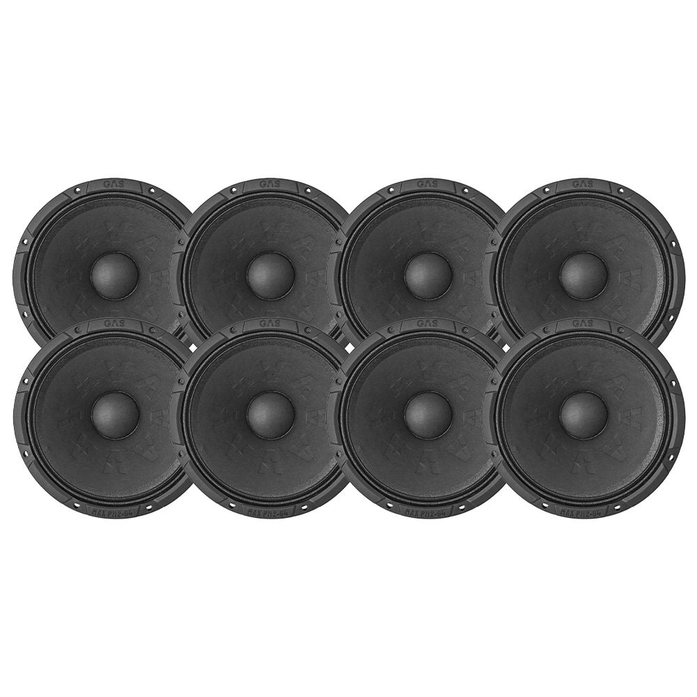 8-pack GAS MAX PM2-64, 6.7 tums midbas/mellanregister
