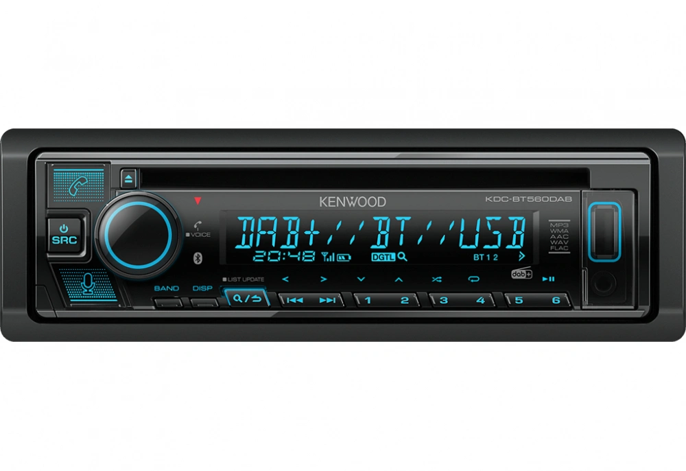 Kenwood KDC-BT560DAB, bilstereo med Bluetooth, CD-spelare & DAB+