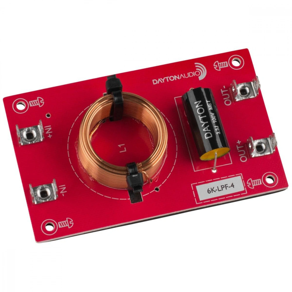 Dayton Audio Lågpassfilter 12dB/okt 4ohm, styck