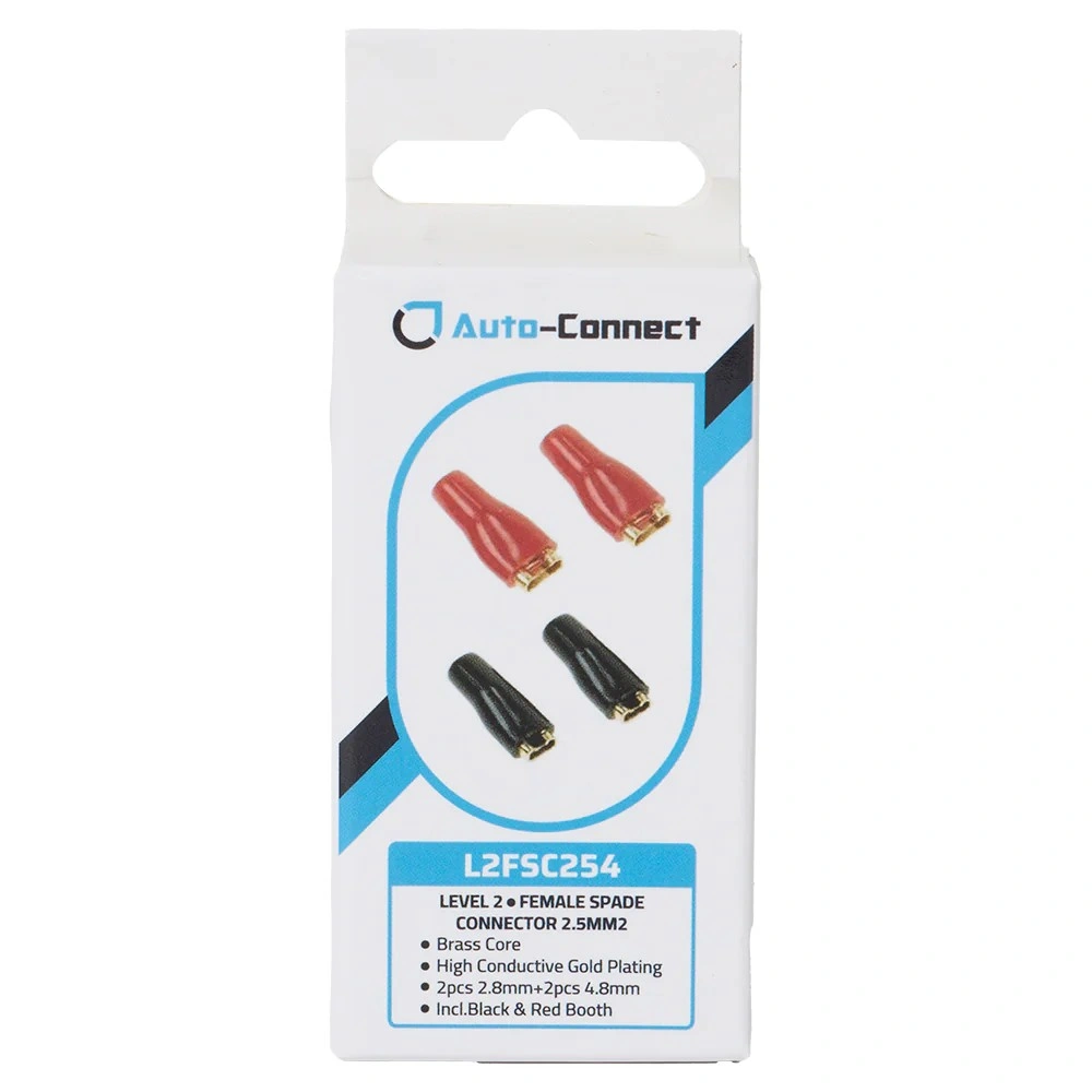 Auto-Connect Flatstiftshylsor 2.5 mm², 4-pack