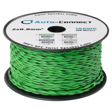 Auto-Connect tvinnad högtalarkabel 2x0.8mm² grön, pris per meter