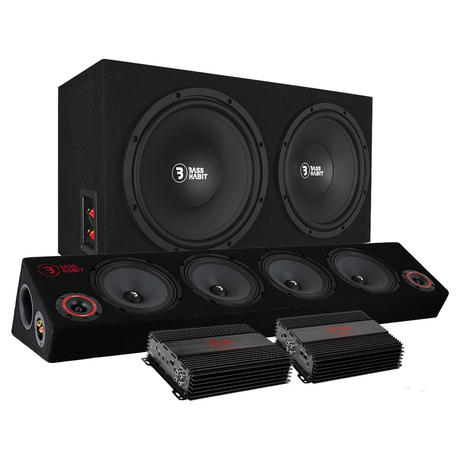 Bass Habit PL212 A-traktor paket med Tershine tillbehör, Super coolt raggarkit