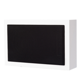 2-pack DLS Flatsub 8.2 vägghängningsbar aktiv subwoofer, mattvit