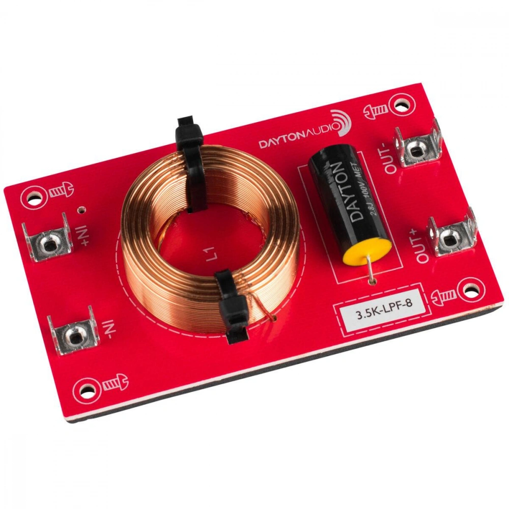 Dayton Audio Lågpassfilter 12dB/okt 8ohm, styck