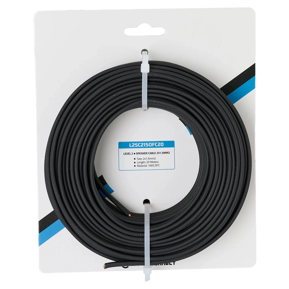 Auto-Connect OFC-Högtalarkabel 2x1.5 mm², 20 meter