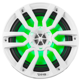 DS18 NXL-8, vita 8 tums marinhögtalare med LED, par