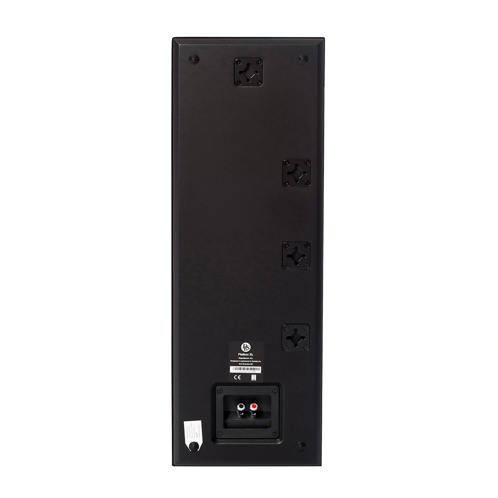2-pack DLS Flatbox XL on-wall högtalare, mattsvart