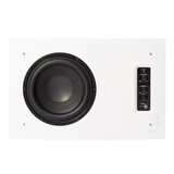 DLS Flatsub 8.2 vägghängningsbar aktiv subwoofer, mattvit