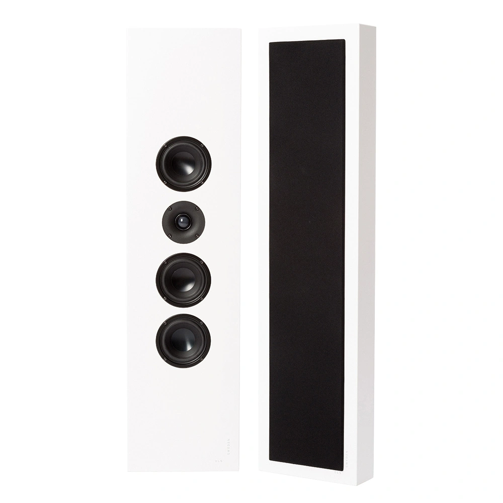 2-pack DLS Flatbox XXL on-wall högtalare, mattvitt