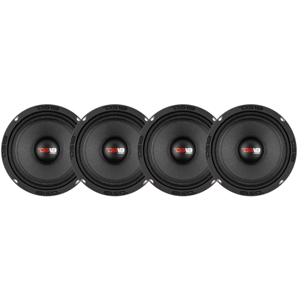 4-pack DS18 PRO-X6.4M, 6.5 tums midbas