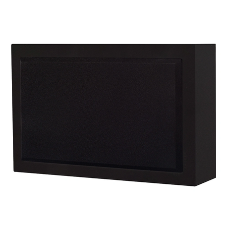2-pack DLS Flatsub 8.2 vägghängningsbar aktiv subwoofer, mattsvart