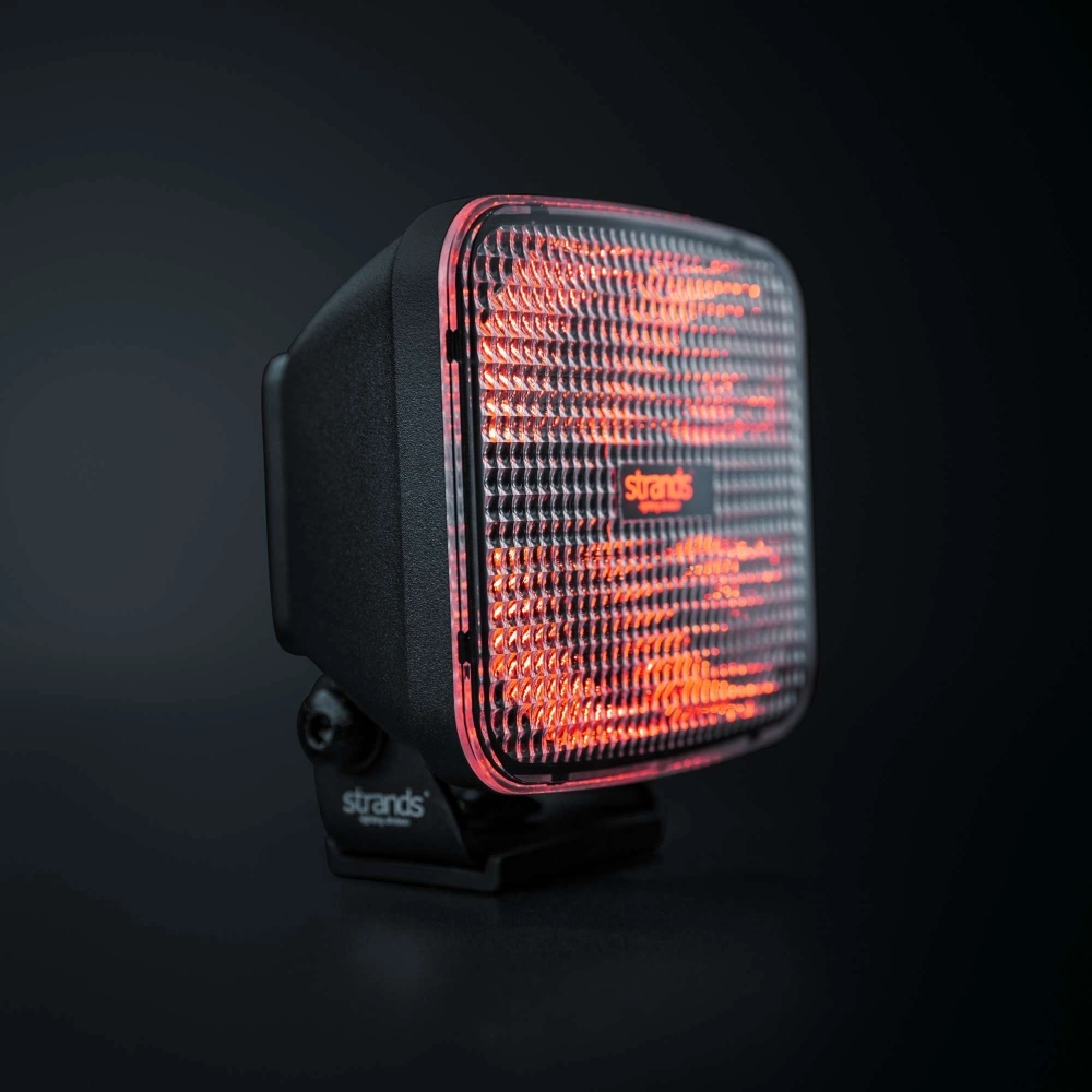 Strands IZE LED OG arbetslampa, 42W, röd/amber positionsljus