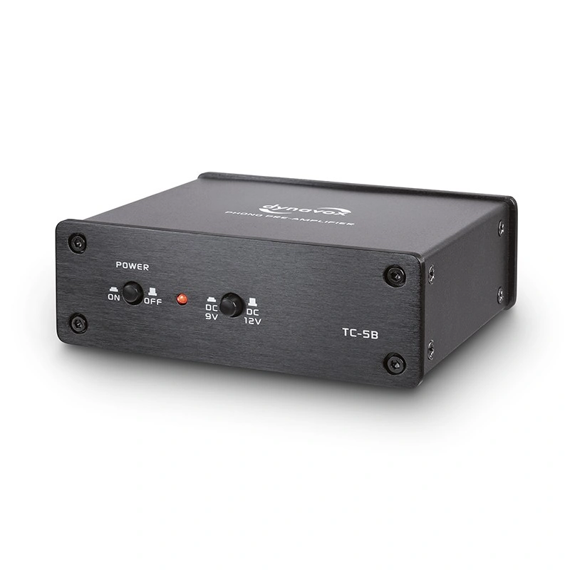 Dynavox TC-5B RIAA-förstärkare med batteristöd, svart
