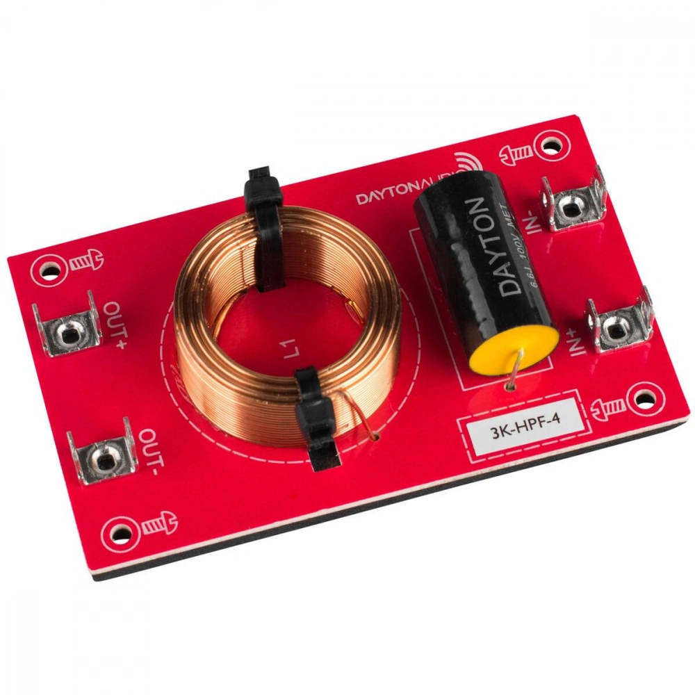 Dayton Audio Högpassfilter 12dB/okt 4ohm, styck