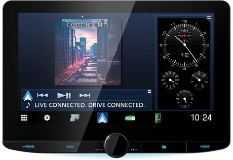 Kenwood DMX9724XDS, 10.1" skärm, Android Auto och CarPlay