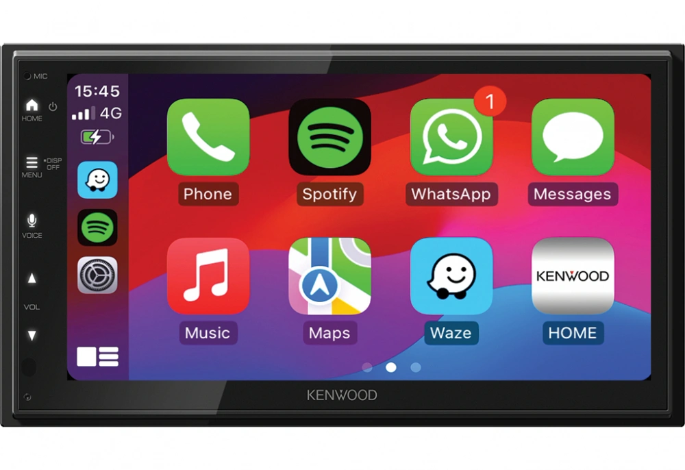 Kenwood DMX6523DABS, bilstereo med trådlös CarPlay & Android Auto, DAB+ och mer