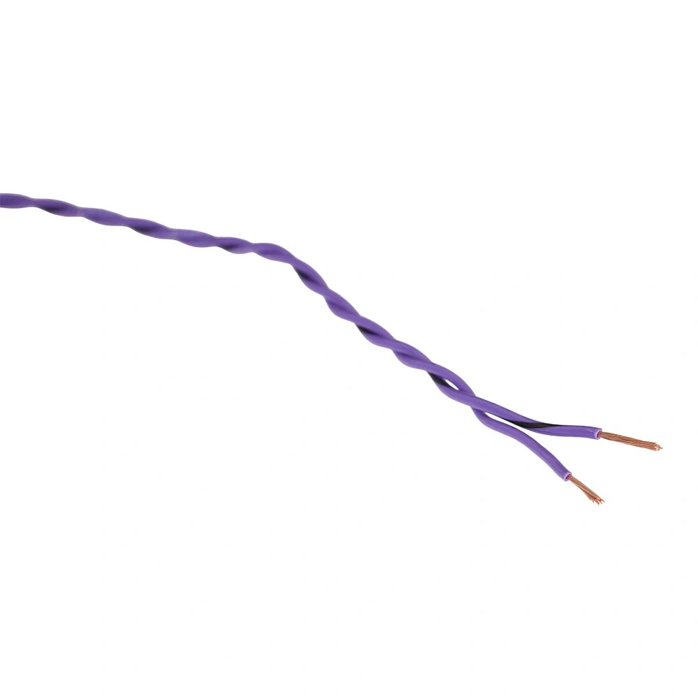 Auto-Connect Tvinnad OFC-högtalarkabel 2x0.5 mm², lila löpmeter