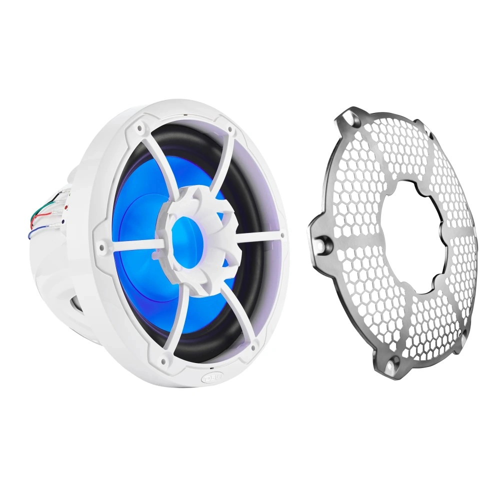 DS18 NXL-10SUB/WH, vit 10 tums marinbas med LED, par