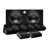 Rockford Fosgate R2-2X12 A-traktor paket med Tershine tillbehör, Brutalt raggarpaket