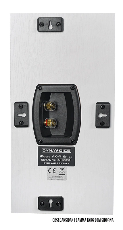 Dynavoice Magic FX-4 EX v3 Vägghögtalare Vit ek, par