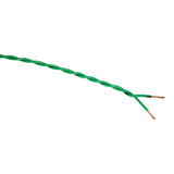 Auto-Connect Tvinnad OFC-högtalarkabel 2x0.5 mm², grön löpmeter