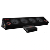 JL Audio CP210-W0v3 A-traktor paket med Tershine tillbehör, Fett raggarkit