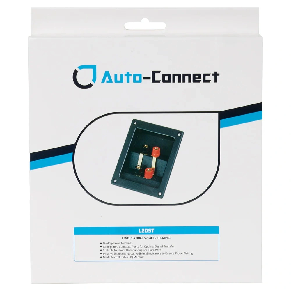 Auto-Connect L2DST dubbel högtalarterminal