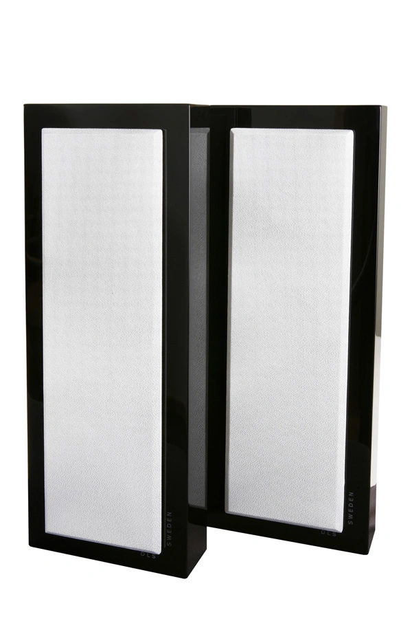 DLS Flatbox Slim Large v2 vägghögtalare Svart pianolack