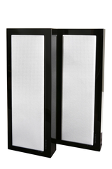 DLS Flatbox Slim Large v2 vägghögtalare Svart pianolack