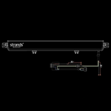 Strands Skylord LED Bar 30", vit och amber positionsljus, inbyggt relä