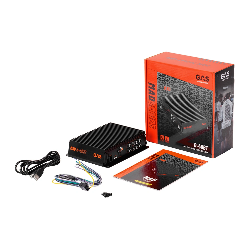GAS MAD D-48BT, 8-kanalig DSP med Bluetooth
