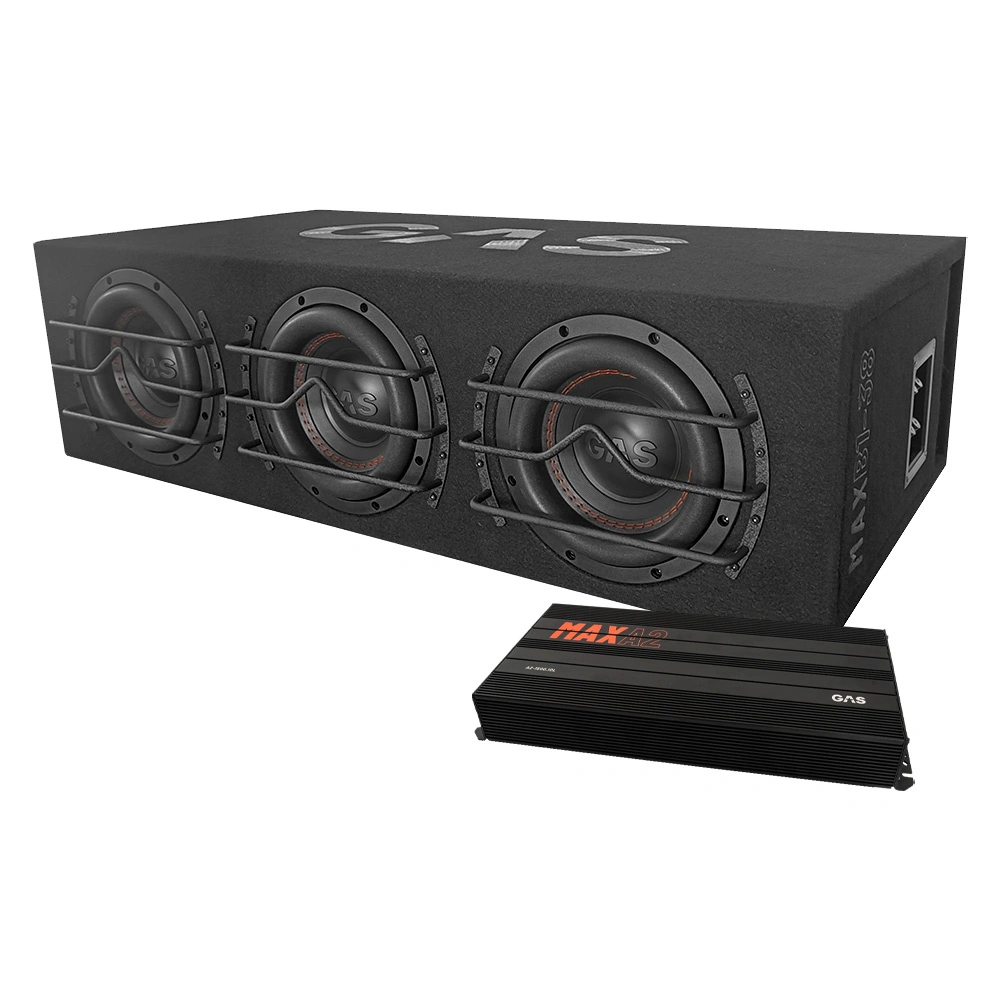 1500W RMS Slimmat Baspaket – GAS MAX 3x8” + MAX A2-1500.1DL