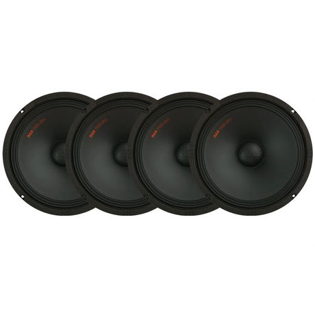4-pack GAS MAD PM2-104, grym 10 tums midbas med steg