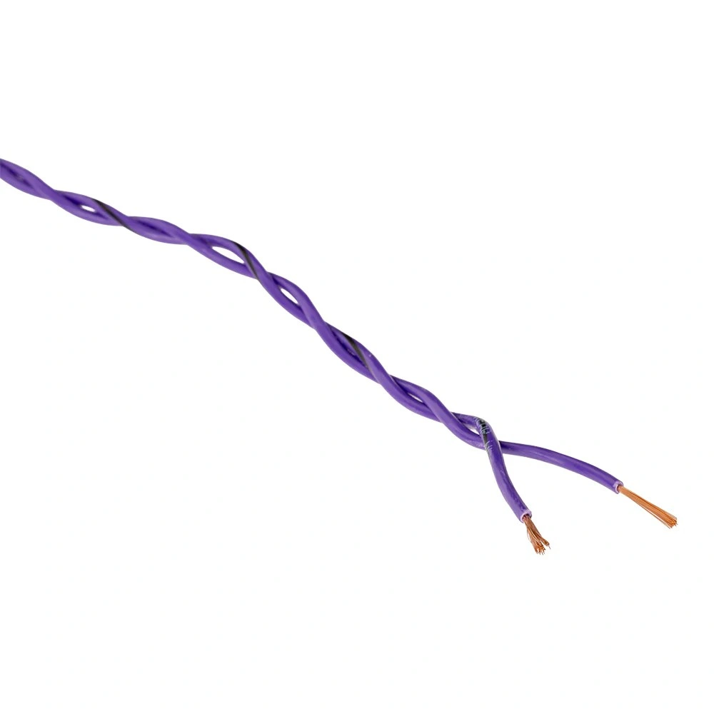 Auto-Connect tvinnad högtalarkabel 2x0.8mm² lila, pris per meter